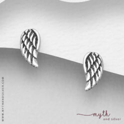 Sterling silver angel wing earrings