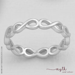Sterling silver infinity ring