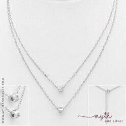 925 Sterling silver layered necklace